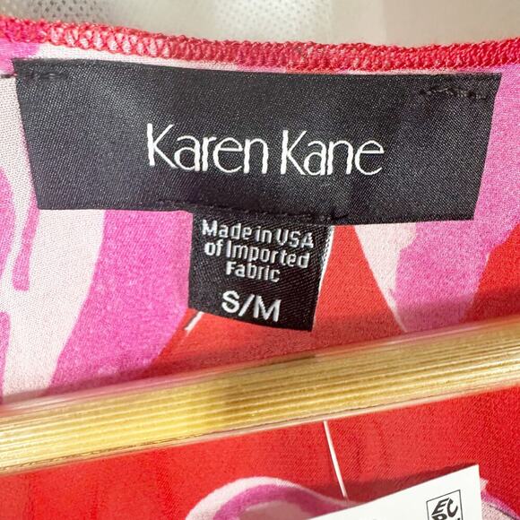 Karen Kane Floral Print Open Front Sheer Jacket Kimono Size Small Medium - Picture 3 of 9